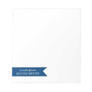 Eine Nachricht von... Personalisierte Notepad   Bl Notizblock