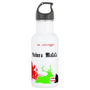 Eine Nacht der Weihnachtslieder und Songs Hakunama Trinkflasche