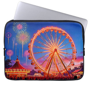 Eine Nacht festlicher Lichteffekte Laptopschutzhülle