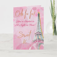 Eine Nacht in Paris Pink Gold Eiffelturm Sweet 16