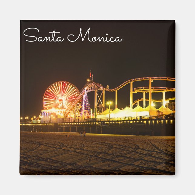 Eine Nacht in Santa Monica Kalifornien Magnet (Vorne)