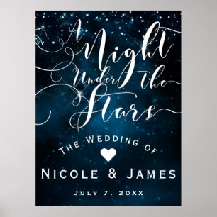 EINE NACHT UNTER DEM Banner "Starry Blue Skies" Poster