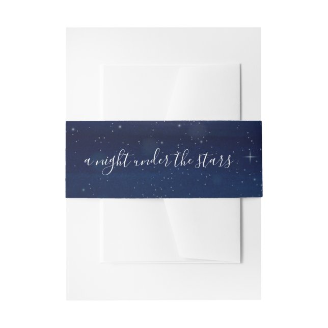 Eine Nacht unter der Sterne sternenklaren Nacht Einladungsbanderole (Vorderseite Beispiel)
