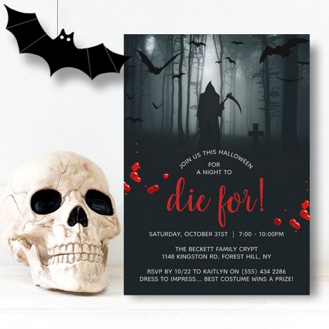 Eine Nacht zum Die! Halloween-Party Einladung (Von Creator hochgeladen)