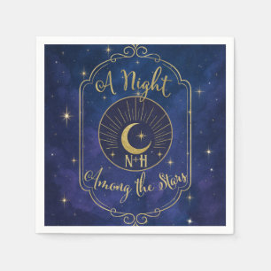 Eine Nacht zwischen den Sternen Himmelskies Hochze Serviette