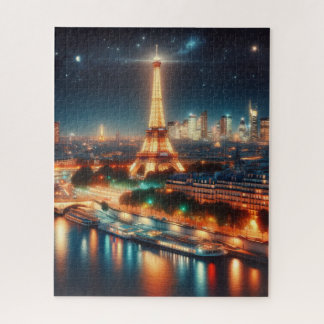 Eine Nachtszene in Paris - Frankreich