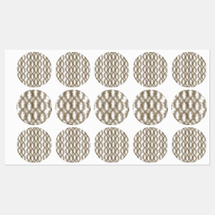 Eine nah-up-Ansicht eines knusprigen Drahtgitters Etiketten