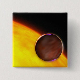 Eine Nahaufnahme eines extrasolar Planeten Button