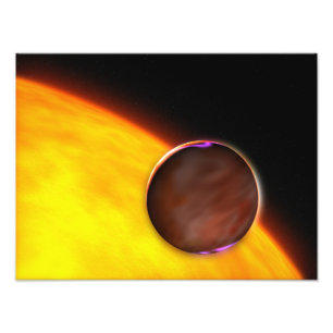 Eine Nahaufnahme eines extrasolar Planeten Fotodruck