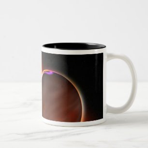 Eine Nahaufnahme eines extrasolar Planeten Zweifarbige Tasse