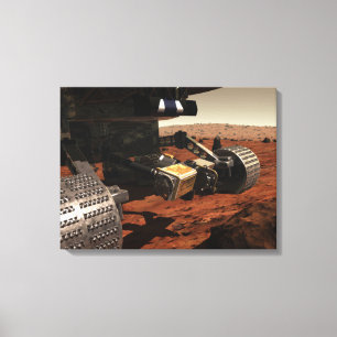 Eine Nahaufnahmeansicht des Armes auf Mars der Leinwanddruck