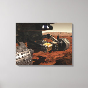 Eine Nahaufnahmeansicht des Armes auf Mars der Leinwanddruck
