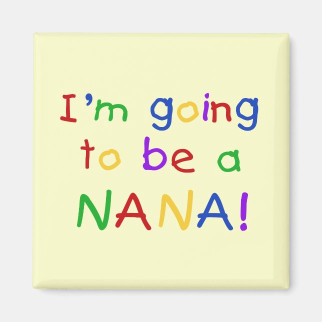 Eine Nana - Primär-Farbhemden Magnet (Vorne)
