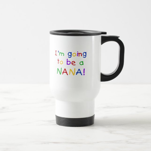 Eine Nana - Primär-Farbhemden Reisebecher (Rechts)
