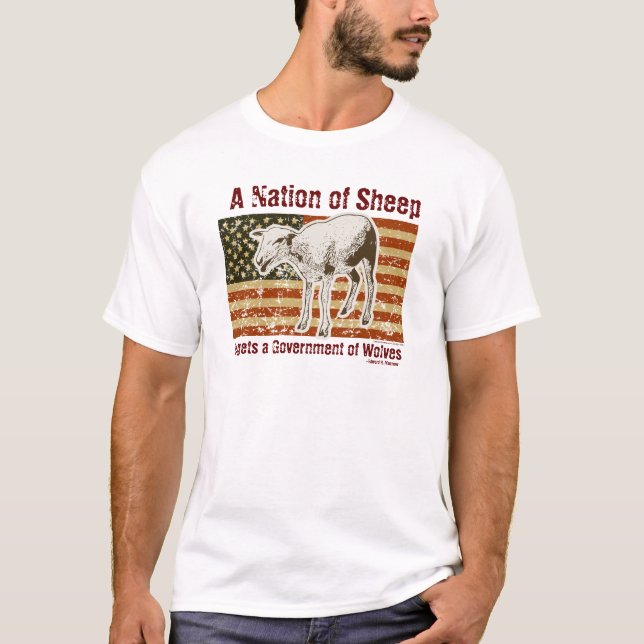 Eine Nation des Schaf-T - Shirt (Vorderseite)