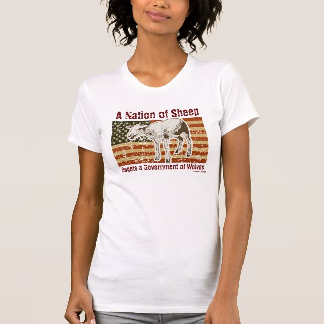 Eine Nation des Schaf-T - Shirt (Vorderseite)