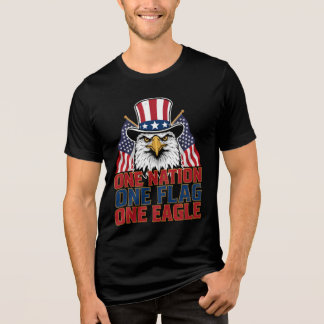 Eine Nation Eine Flagge Ein Adler Patriotisch  Tri-Blend Shirt