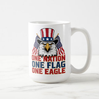 Eine Nation Eine Flagge Ein Adler Patriotischer Ka Kaffeetasse