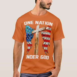 eine Nation unter der Flagge des Christlichen Gott T-Shirt