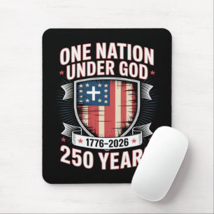 Eine Nation unter Gott 1776 2026 Mousepad