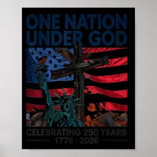Eine Nation unter Gott 250 Jahre 250. Jubiläum Poster