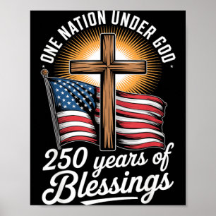 Eine Nation unter Gott 250 Jahre 250. Jubiläum Poster