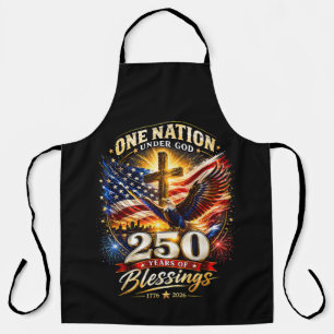 Eine Nation unter Gott 250 Jahre 250. Jubiläum Schürze