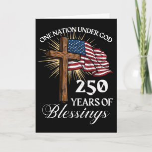 Eine Nation unter Gott 250 Jahre 250. Jubiläum U Karte