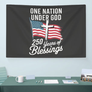 Eine Nation unter Gott 250 Jahre Banner