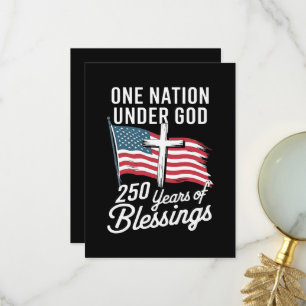 Eine Nation unter Gott 250 Jahre Dankeskarte