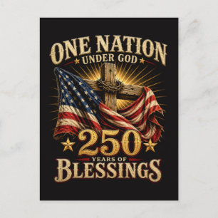 Eine Nation unter Gott 250 Jahre Postkarte