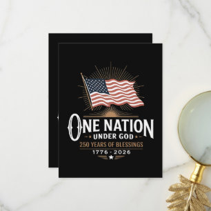 Eine Nation unter Gott 250 Jahre Segen Dankeskarte
