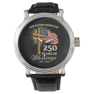 Eine Nation unter Gott 250 Jahre Segnungen Armbanduhr