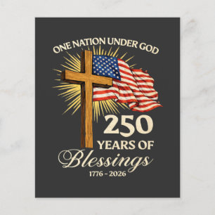 Eine Nation unter Gott 250 Jahre Segnungen Flyer