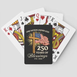 Eine Nation unter Gott 250 Jahre Segnungen Spielkarten