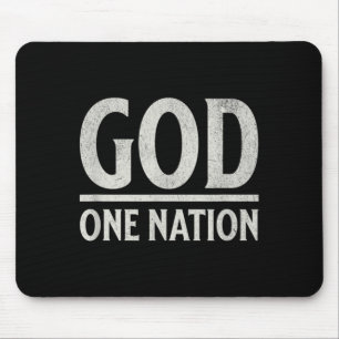 Eine Nation unter Gott Christentum Patriotischer G Mousepad