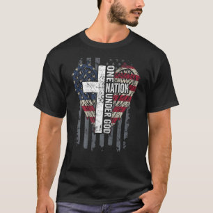 Eine Nation unter Gott Christliche US-amerikanisch T-Shirt