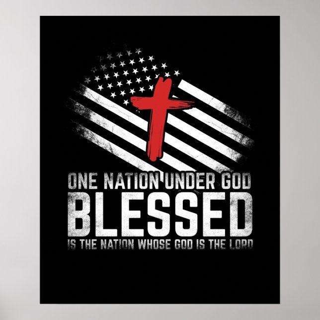 Eine Nation unter Gott gesegnet ist die Nation, de Poster (Vorne)