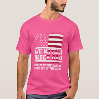 Eine Nation unter Gott gesegnet ist die Nation, de T-Shirt