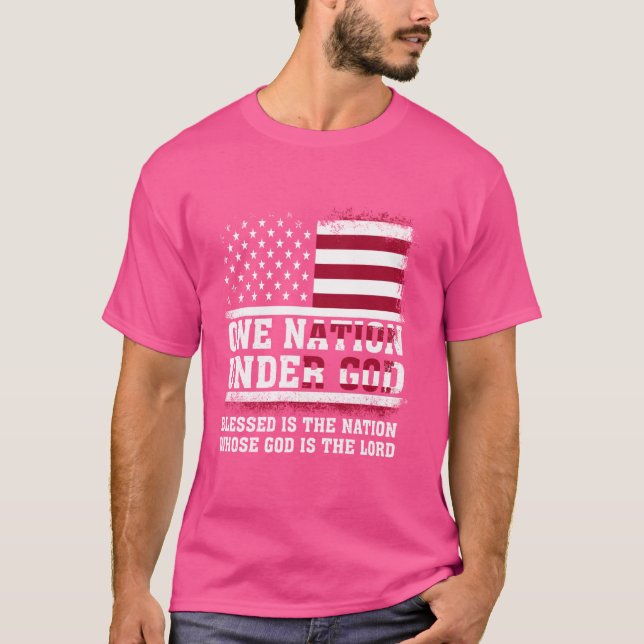 Eine Nation unter Gott gesegnet ist die Nation, de T-Shirt (Vorderseite)
