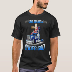 Eine Nation unter Gott Jesus fuhr am 4. Juli Chris T-Shirt