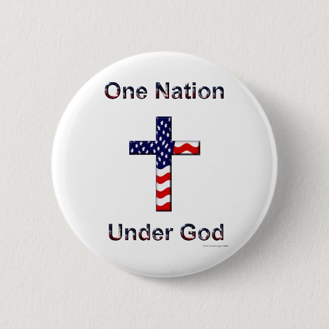Eine Nation unter Gott-Knopf Button (Vorderseite)
