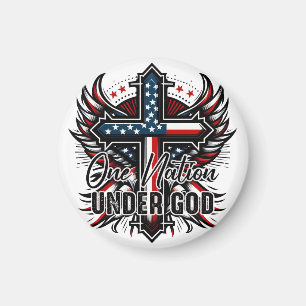 Eine Nation unter Gott Magnet