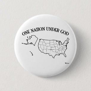 Eine Nation unter Gott mit US-Gliederung Button