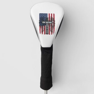 Eine Nation unter Gott Patrioten Kreuz Flügel Shir Golf Headcover