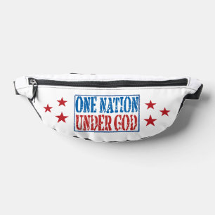 Eine Nation unter Gott Patriotische Hüfttasche