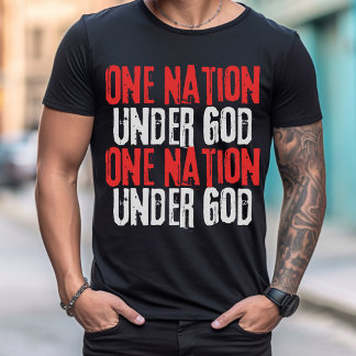 Eine Nation unter Gott, politisches T-Shirt