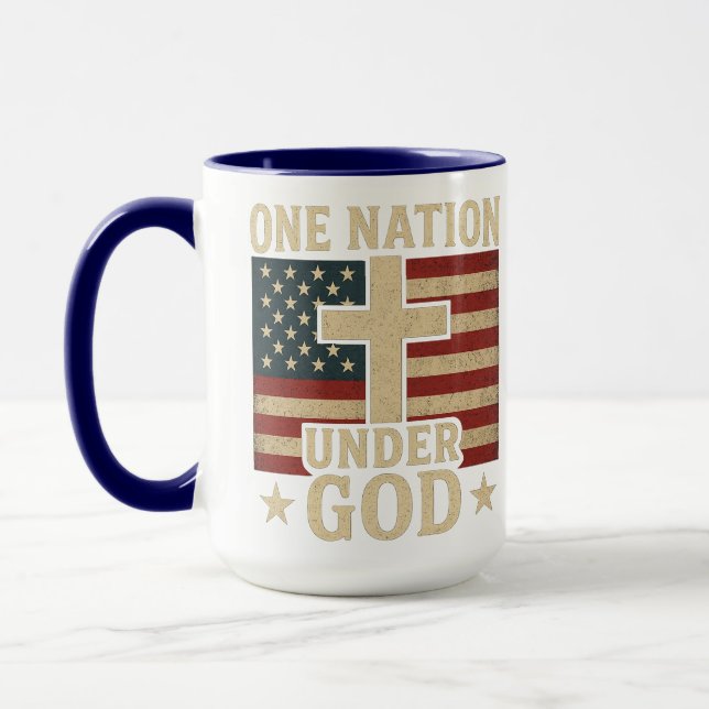 Eine Nation unter Gott Tasse (Links)