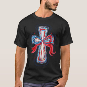 Eine Nation unter Gott US-Flagge 4. Juli Patriotis T-Shirt