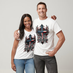 Eine Nation unter Gottes Flügelkreuz T-Shirt